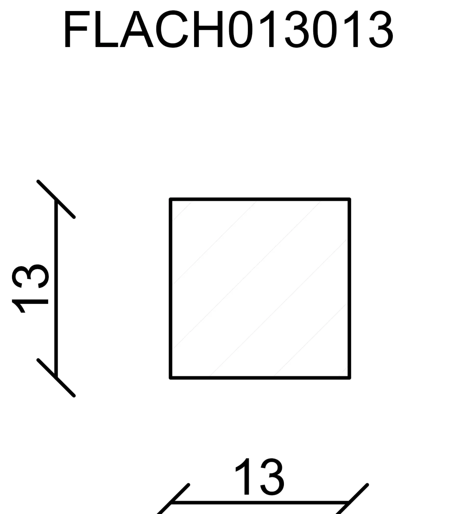 FN Neuhofer Flachleiste 240 cm 13 x 13 mm Fichte/Kiefer