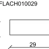 FN Neuhofer Flachleiste 100 cm 29 x 10 mm Fichte/Kiefer