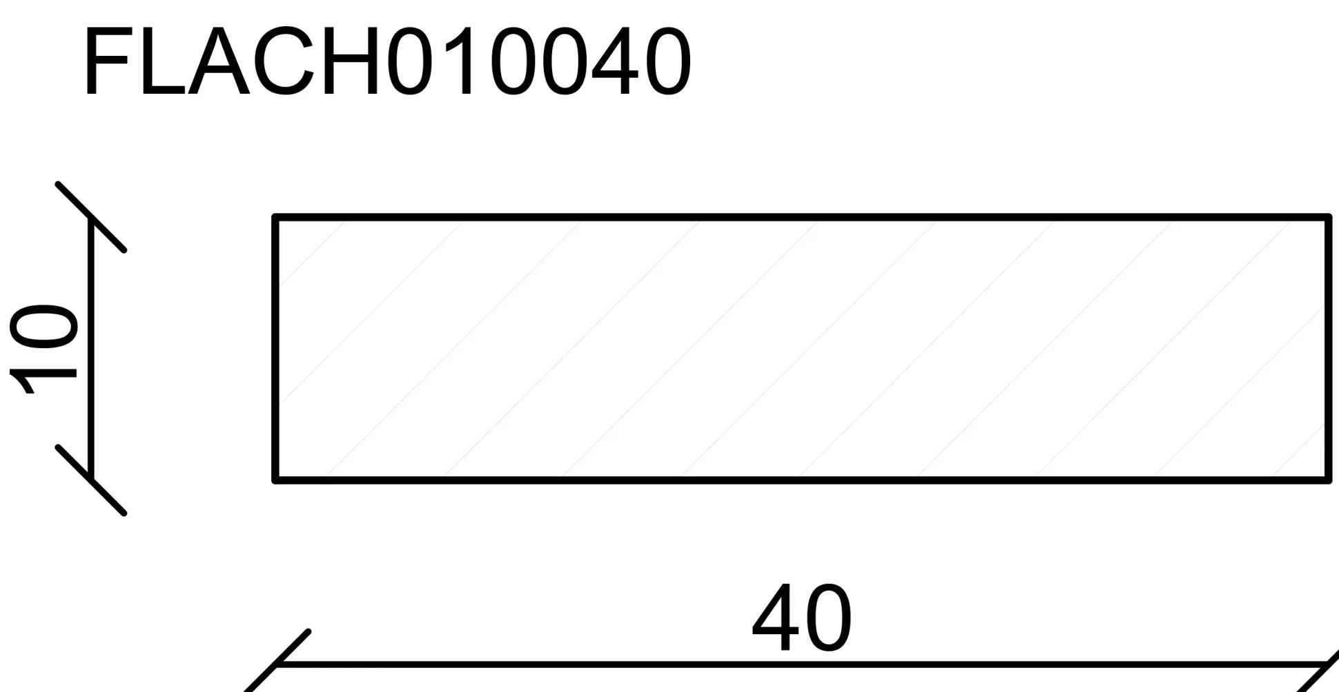 FN Neuhofer Flachleiste 240 cm 40 x 10 mm Fichte/Kiefer