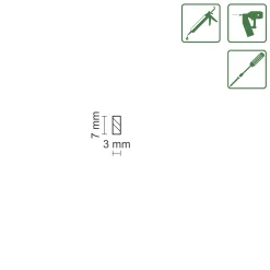 FN Neuhofer Flachleiste 100 cm 7 x 3 mm Fichte/Kiefer