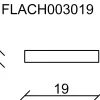 FN Neuhofer Flachleiste 95 cm 19 x 3 mm Buche