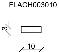 FN Neuhofer Flachleiste 100 cm 10 x 3 mm Fichte/Kiefer