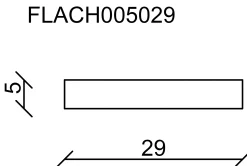 FN Neuhofer Flachleiste 95 cm 29 x 5 mm Buche