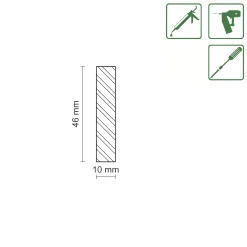 FN Neuhofer Flachleiste 100 cm 46 x 10 mm Fichte/Kiefer