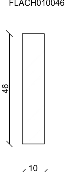 FN Neuhofer Flachleiste 100 cm 46 x 10 mm Fichte/Kiefer