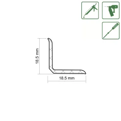 FN Neuhofer Fußleiste 1500 cm 50 x 15 mm beige