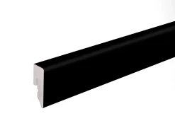 FN Neuhofer Fußleiste 240 cm 38,5 x 15 mm schwarz foliert