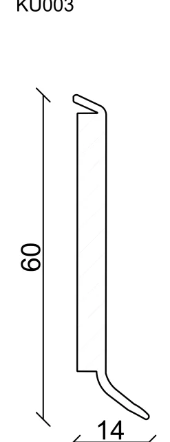 FN Neuhofer Kernsockelleiste 250 cm 60 x 14 mm Buche select