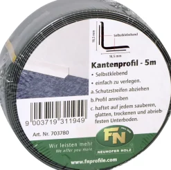 FN Neuhofer Knickwinkelleiste 500 cm 18,5 x 18,5 mm grau