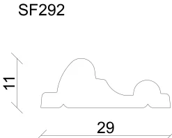 FN Neuhofer Profilleiste SF292 2400 x 11 x 29 mm Fichte/Kiefer