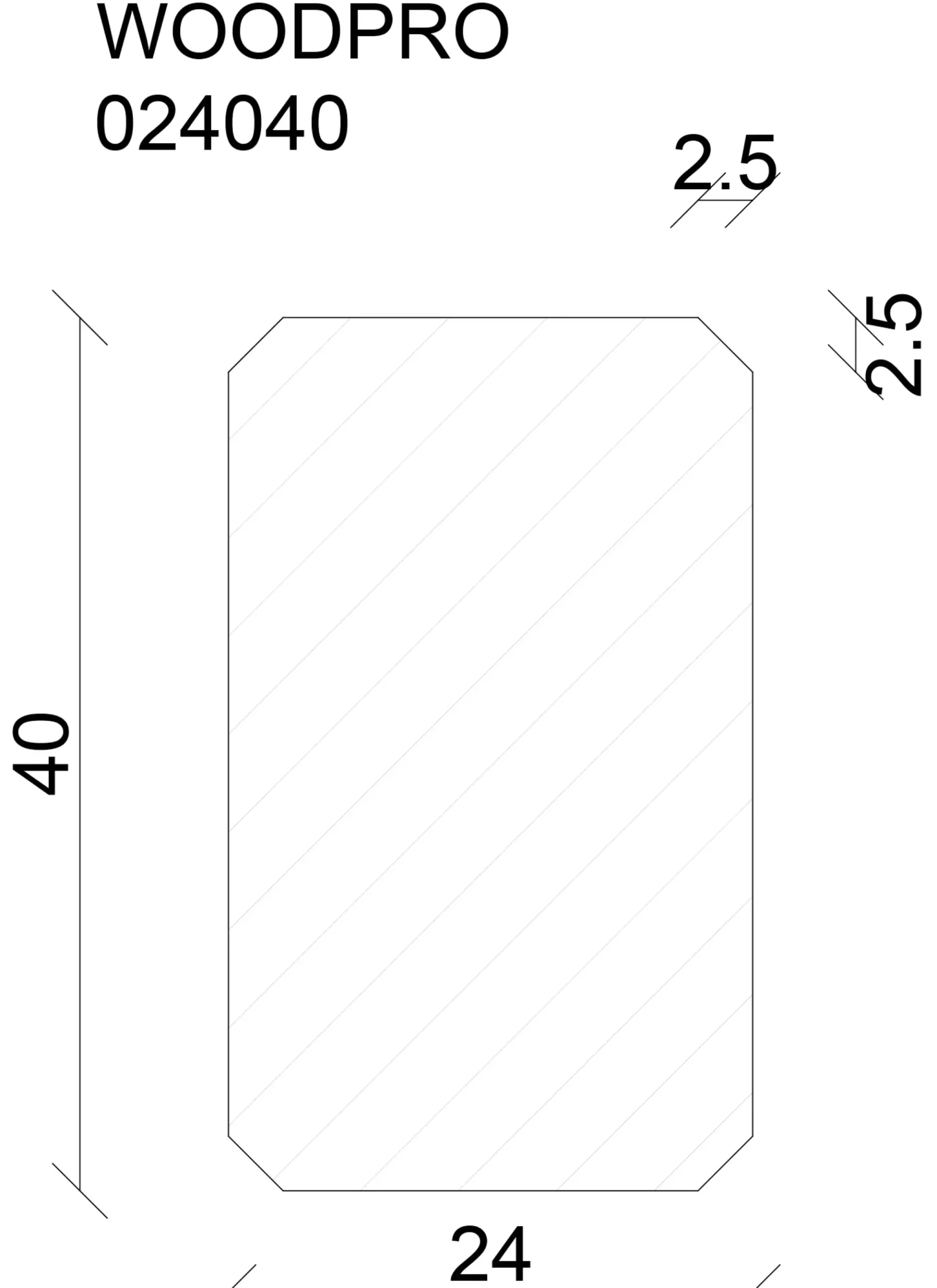 FN Neuhofer Rahmen Wood Pro 240 cm 40 x 24 mm Fichte