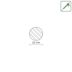 FN Neuhofer Rundstab 100 cm 22 x 22 mm Fichte/Kiefer