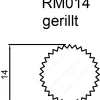 FN Neuhofer Rundstab gerillt 100 cm 14 x 14 mm Buche