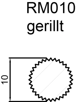FN Neuhofer Rundstab gerillt 100 cm 10 x 10 mm Buche