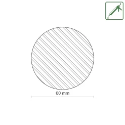 FN Neuhofer Rundstab glatt 100 cm 60 x 60 mm