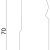 FN Neuhofer Sockelleiste SF270/S0703 240 cm 70 x 18 mm Fichte/Kiefer