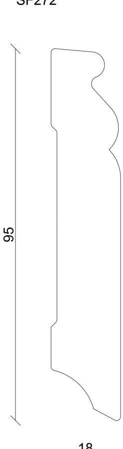 FN Neuhofer Sockelleiste SF272/S0950 240 cm 95 x 18 mm Fichte/Kiefer