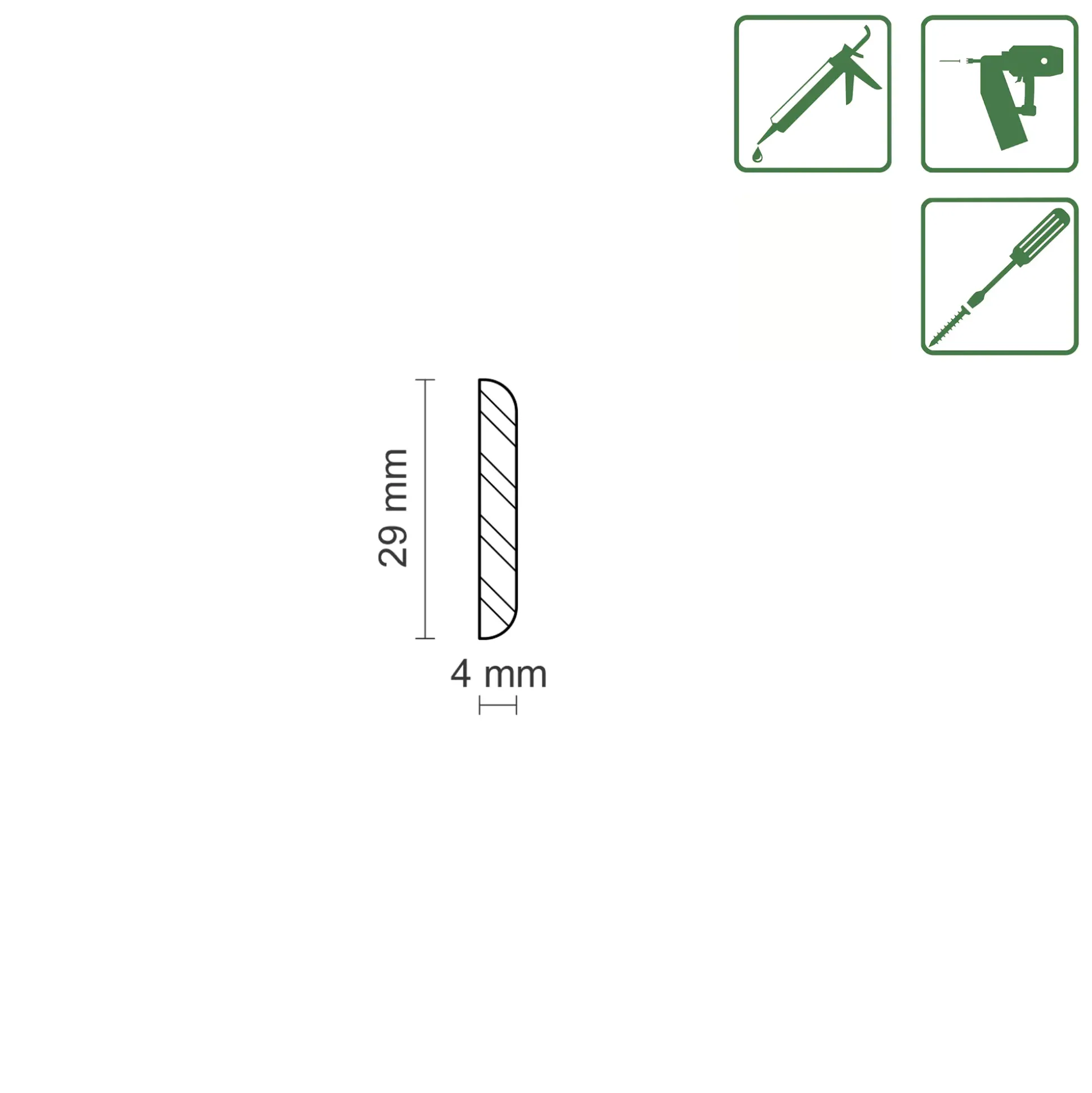 FN Neuhofer Tapetenleiste 100 cm 29 x 4 mm Fichte oder Kiefer