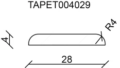 FN Neuhofer Tapetenleiste 100 cm 29 x 4 mm Fichte oder Kiefer