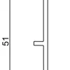 FN Neuhofer Teppicheinschubleiste 250 cm 51 x 14 mm blau