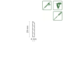 FN Neuhofer Tischkantleiste 2400 x 4 x 29 mm