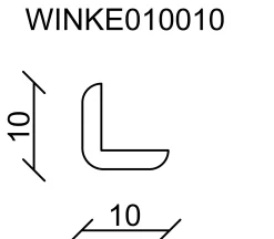 FN Neuhofer Winkelleiste 100 cm 10 x 10 mm Fichte/Kiefer
