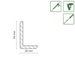 FN Neuhofer Winkelleiste 240 cm 44 x 28 mm Fichte/Kiefer