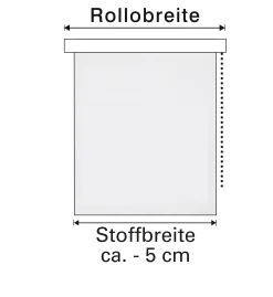 Gardinia EasyFix Doppelrollo grau 45 x 150 cm