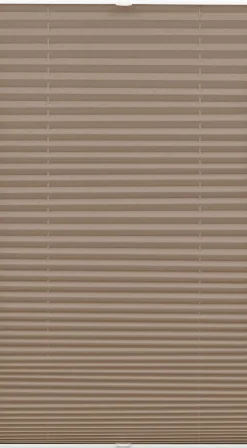 Gardinia EasyFix Plissee taupe 90 x 210 cm mit 2 Bedienschienen