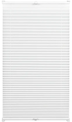 Gardinia EasyFix Plissee weiß 45 x 130 cm mit 2 Bedienschienen