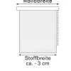 Gardinia EasyFix Rollo bestickt silber 100 x 150 cm