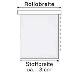 Gardinia EasyFix Rollo bestickt silber 100 x 150 cm