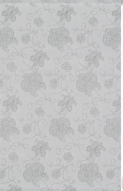 Gardinia EasyFix Rollo bestickt silber 100 x 150 cm