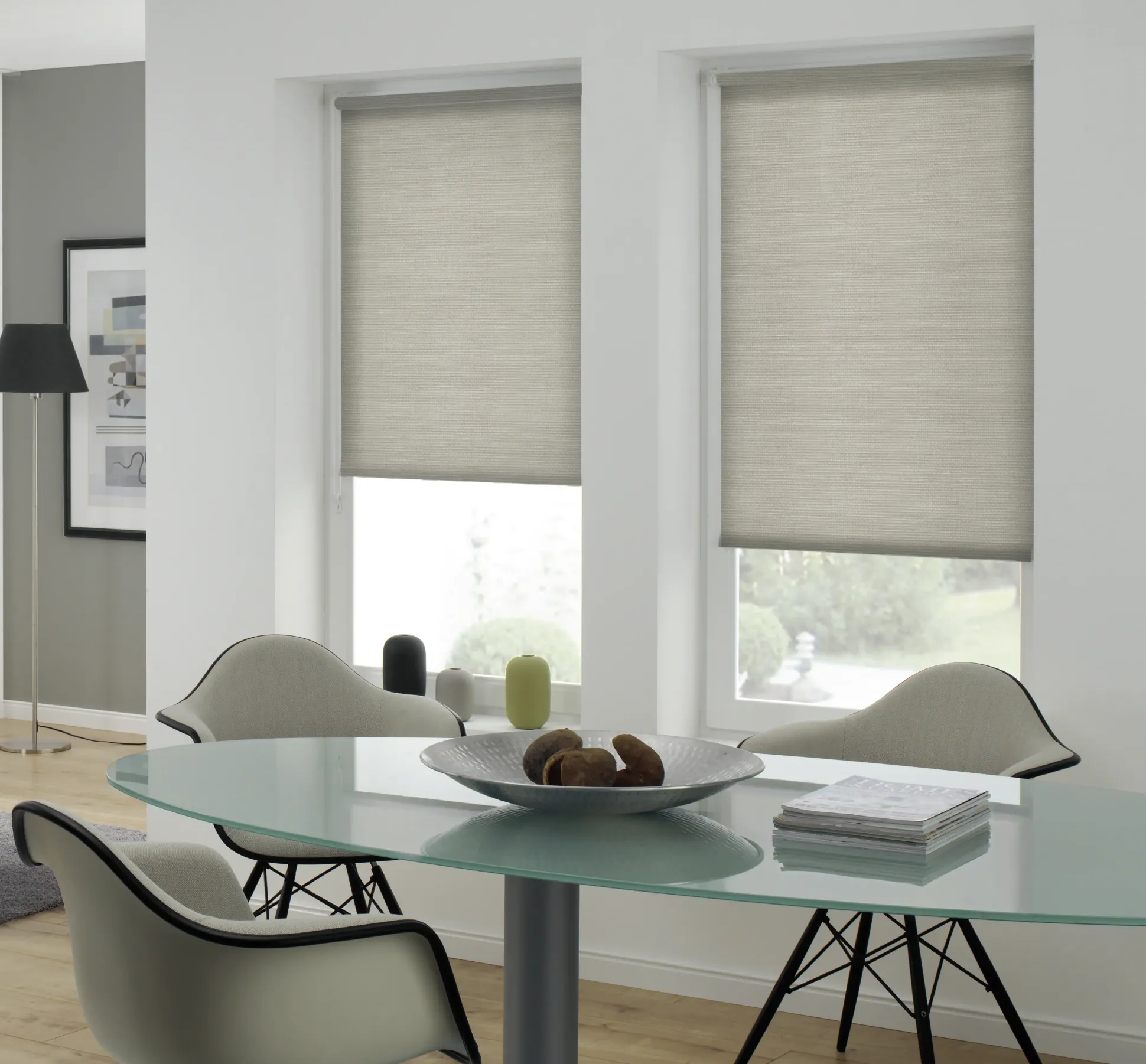 Gardinia EasyFix Rollo grau-melange 60 x 150 cm