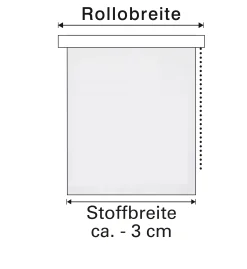 Gardinia EasyFix Rollo mit Blättern weiß beige 120 x 150 cm