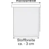 Gardinia EasyFix Rollo mit Blättern weiß beige 100 x 150 cm