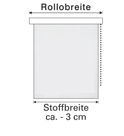 Gardinia EasyFix Rollo mit Blättern weiß 60 x 150 cm