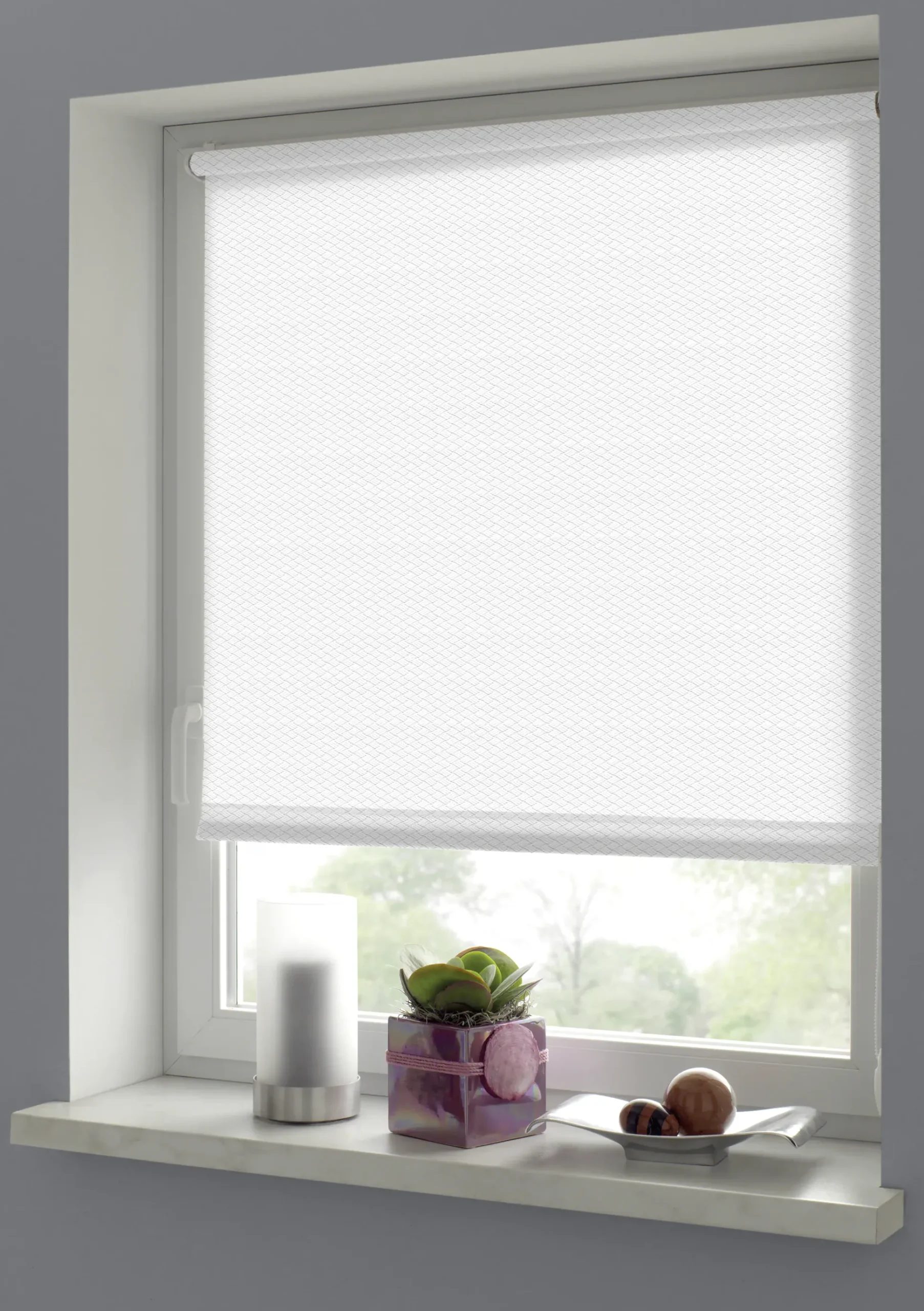Gardinia EasyFix Rollo weiß 120 x 160 cm Shaun