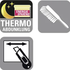 Gardinia Thermo-Plissee weiß Concept