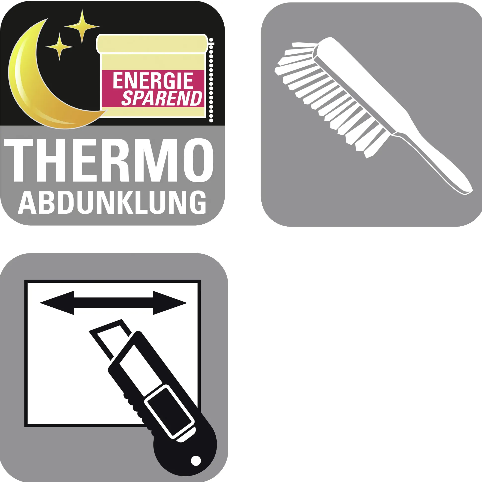 Gardinia Thermo-Plissee weiß Concept