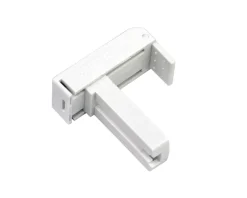Gardinia Universal-Klemmträger weiß, Kunststoff, 2 Stück