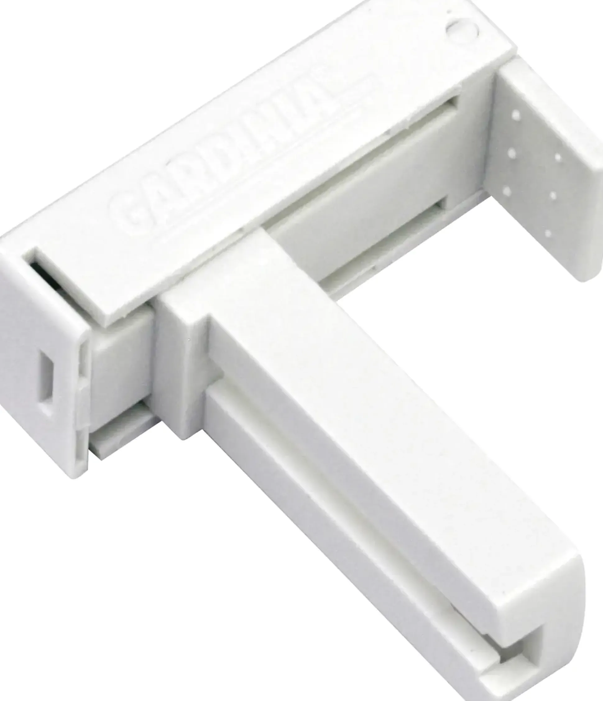 Gardinia Universal-Klemmträger weiß, Kunststoff, 2 Stück