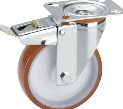 Geräte-Lenkrolle mit Totalfeststeller 100 x 30 mm Tragkr. 150 kg