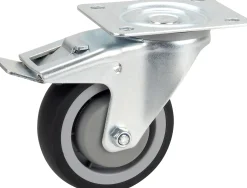 Geräte-Lenkrolle mit Totalfeststeller 100 x 32 mm Tragkr. 120 kg