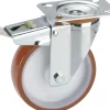 Geräte-Lenkrolle mit Totalfeststeller 80 x 30 mm Tragkr. 100 kg