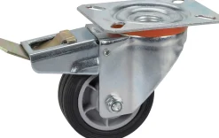 Geräte-Lenkrolle mit Totalfeststeller 80 x 26 mm Tragkr. 50 kg