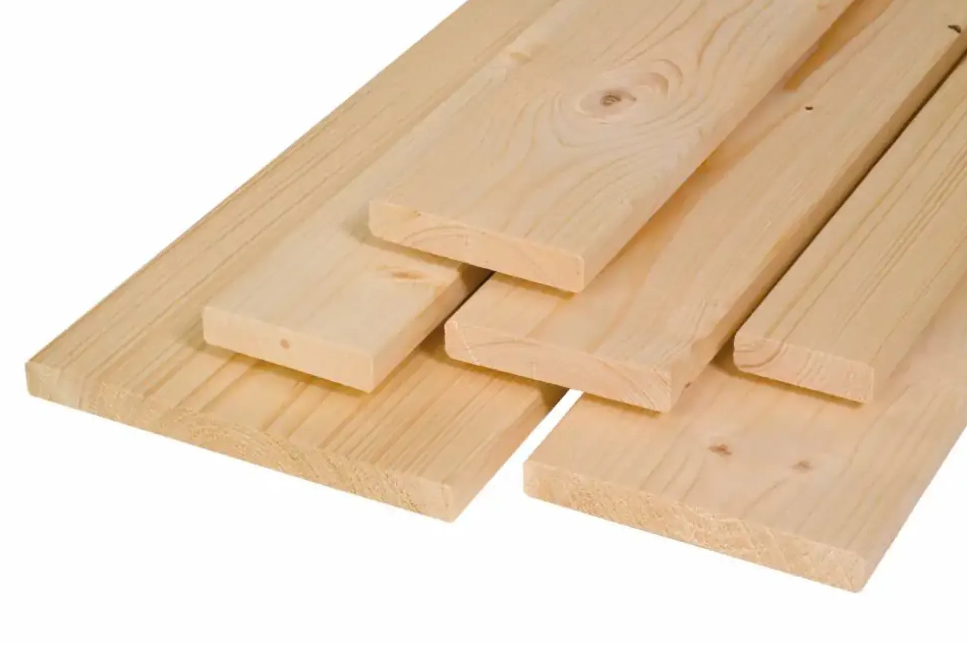 Glattkantbrett Fichte Tanne 250 x 8 cm 18 mm 4-seitig gehobelt