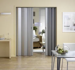 Grosfillex Falttüre Spacy Aluminium Optik 84 x 205 cm