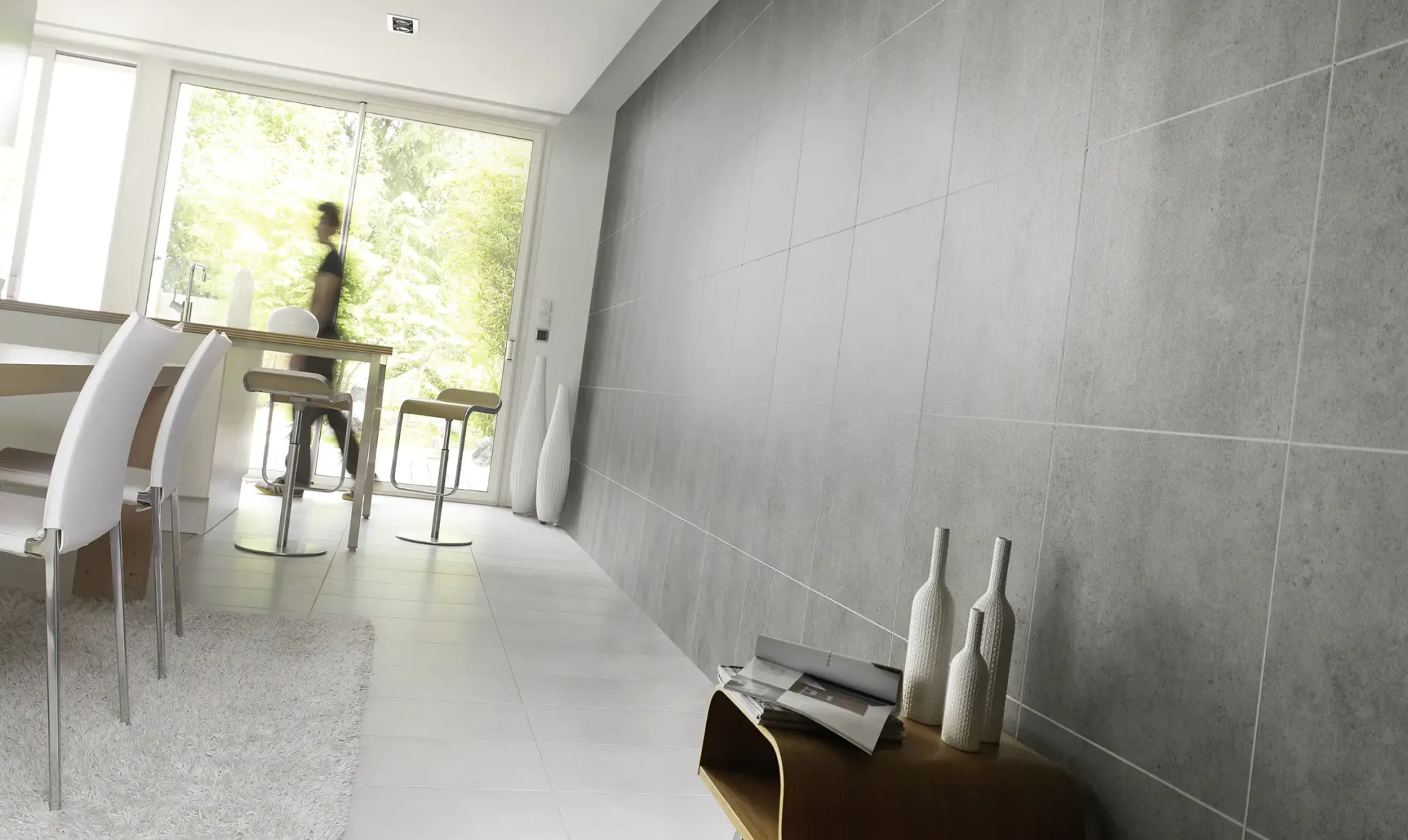 Grosfillex Kunststoff Element Premium 260 x 50 cm 6 mm Beton Square