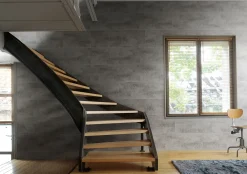 Grosfillex Kunststoffpaneele Element 120 x 37,5 cm 8 mm, Beton dunkel